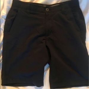 2 Under Armour Men’s 32 shorts light grey & black $15 each